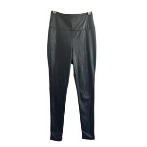 NWT BB Dakota Steve Madden Womens XS Black Faux Leather Pants High Waist #4577